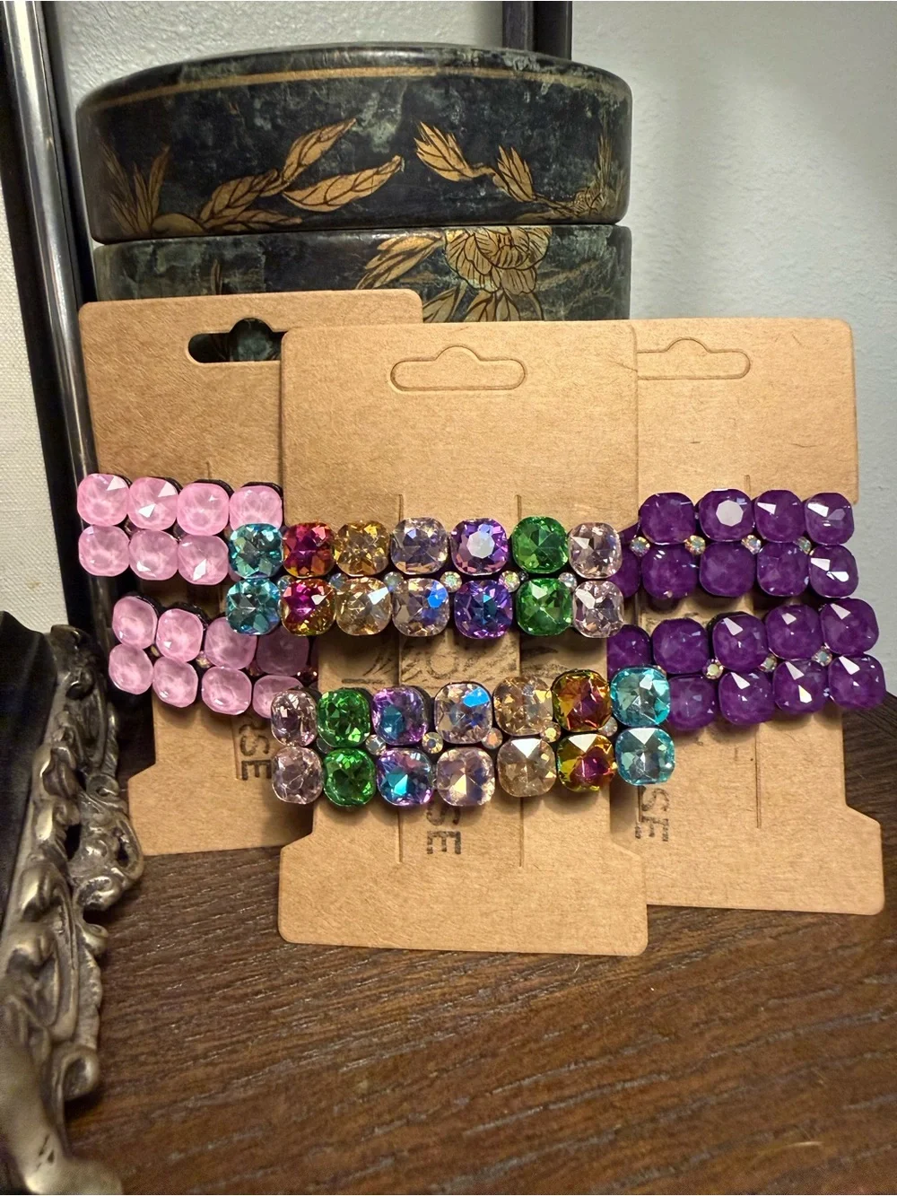 BLING  2 Crystal K9 hair clips - choose color 🩷